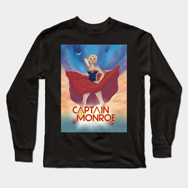 Captain Monroe Long Sleeve T-Shirt by KristinaGraphics